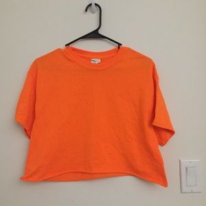 NEON ORANGE CROP TOP