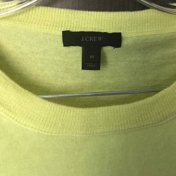 J Cree lime green sweater size M - Picture 2 of 2