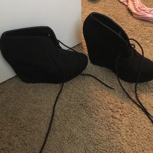 Wedge booties