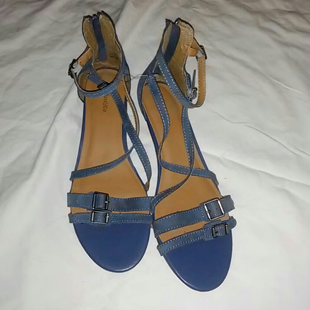 Blue Suede G.H Bass&Co. Sandals Brand🆕