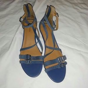 Blue Suede G.H Bass&Co. Sandals Brand🆕