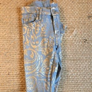 Mother skinny jeans the looker "gold rush baby"