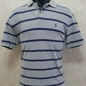 Ralph Lauren Polo Mens Short Sleeve Gray Blue