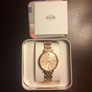New Rose Gold Fossil Watch