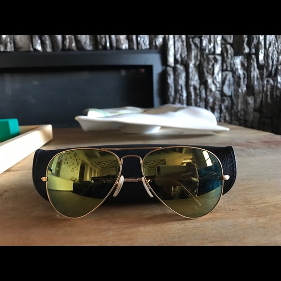 Gold ray ban sunglasses main image 4