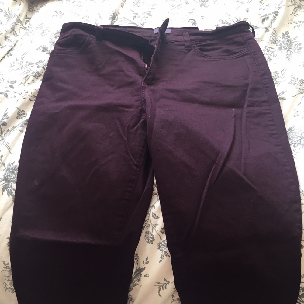 Wine colored jeans