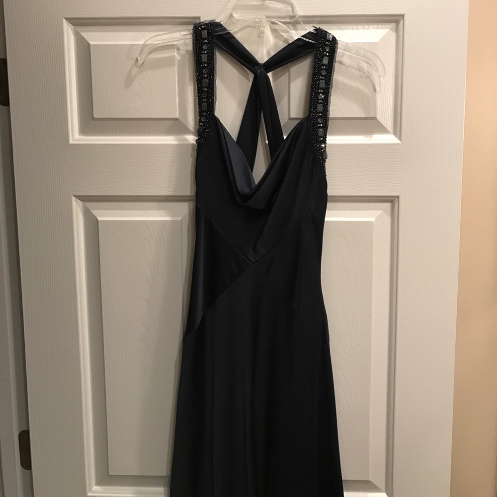 BCBG navy maxi dress
