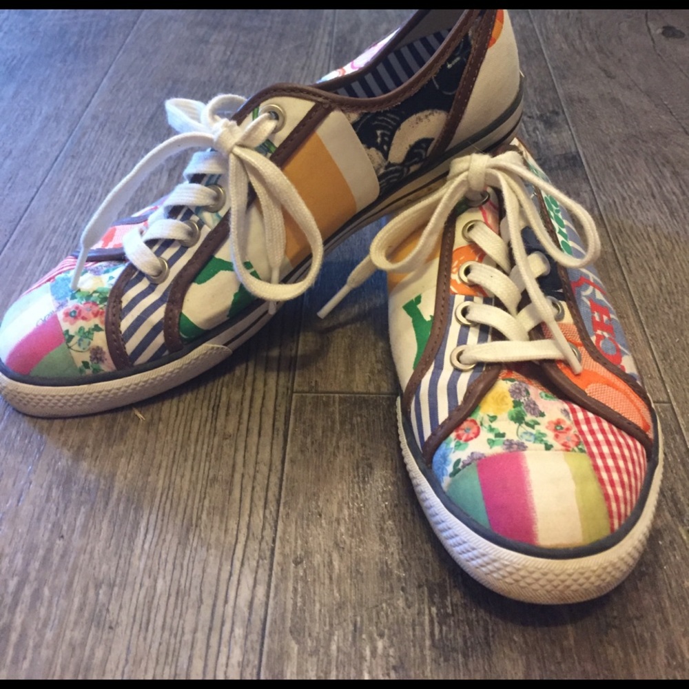 RARE Coach patchwork sneakers