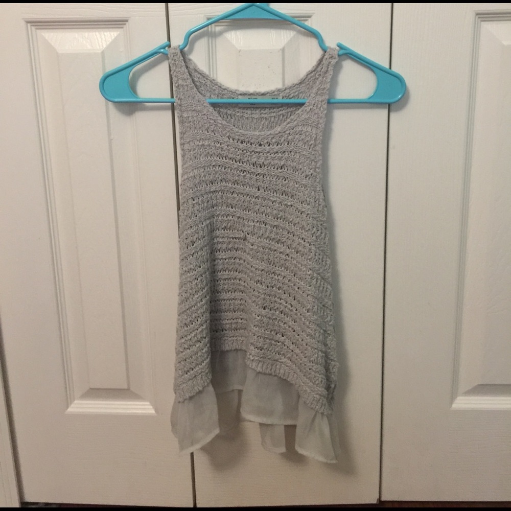 Abercrombie kids knitted hemmed tank