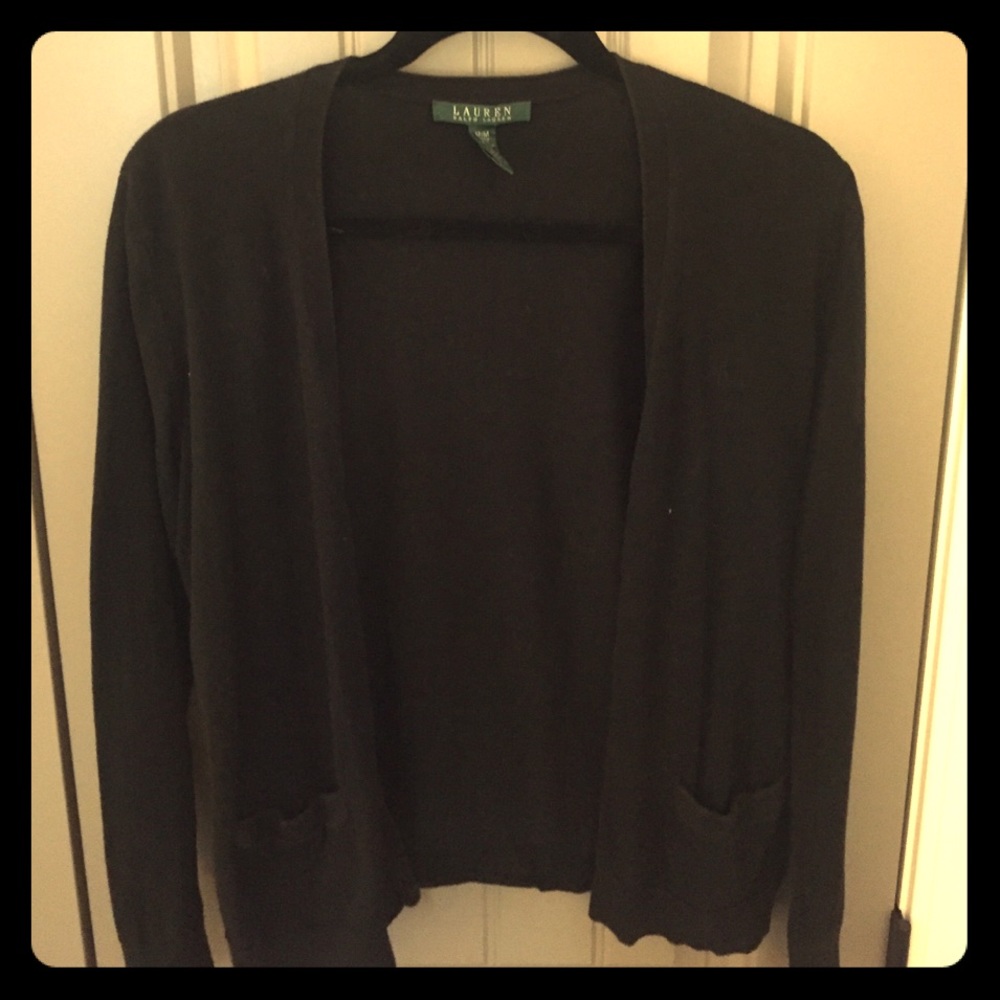 Ralph Lauren black cardigan.