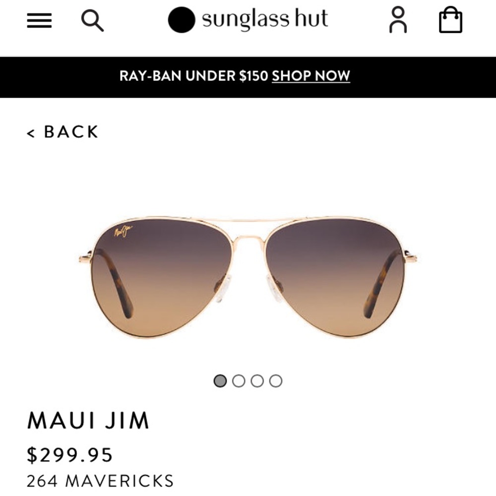 Maui Jim Mavericks Aviator Sunglasses NWT