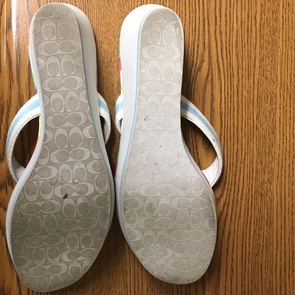 Size 8 coach wedge sandal
