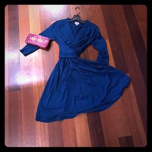 Teal Banana Republic Princess Kate Issa dress! XS