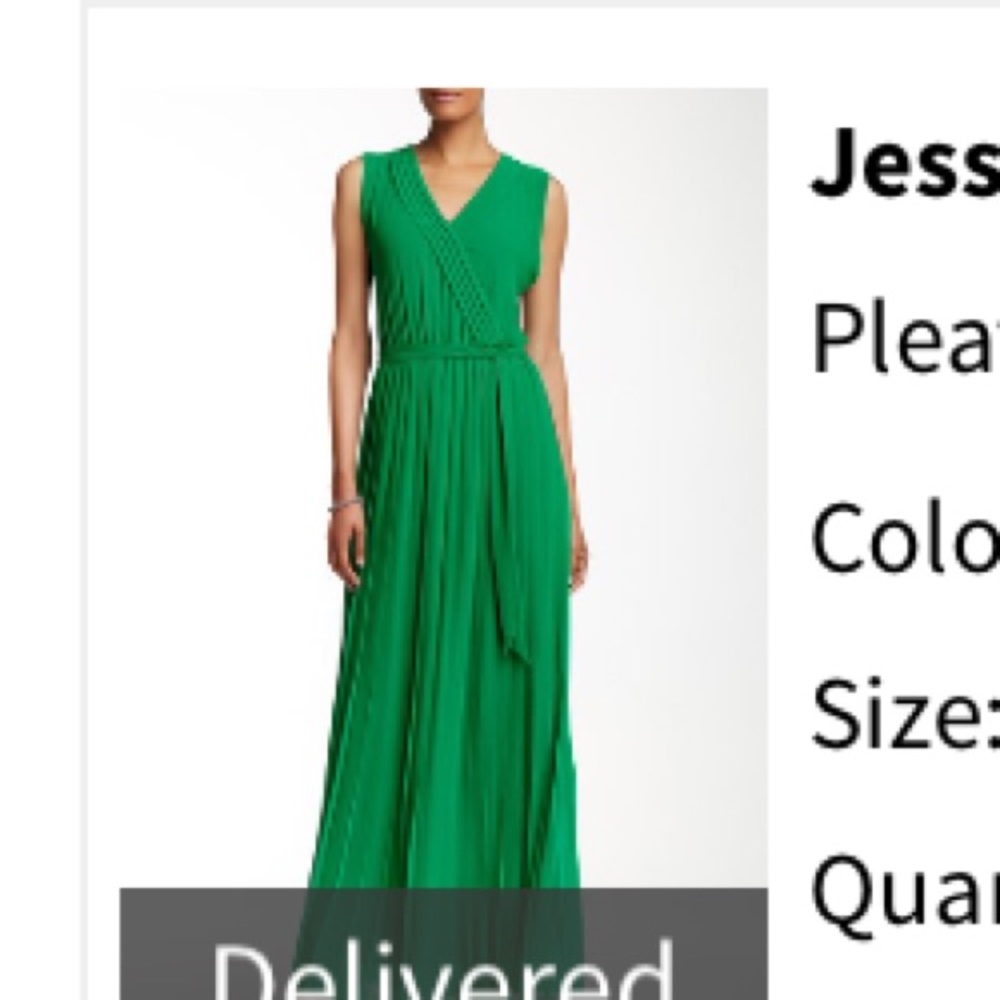 Green Jessica Simpson maxi dress