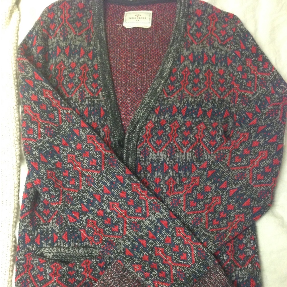 Long thick cardigan