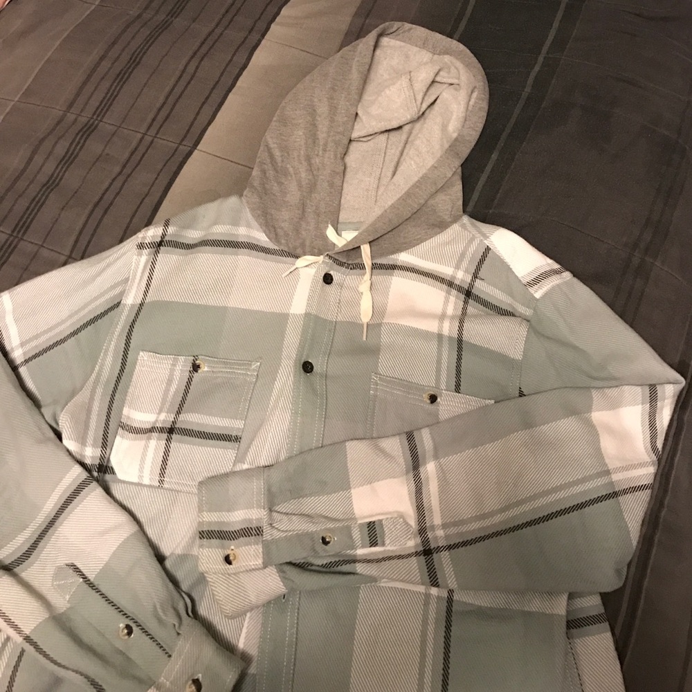 Modern Amusement Hooded Flannel