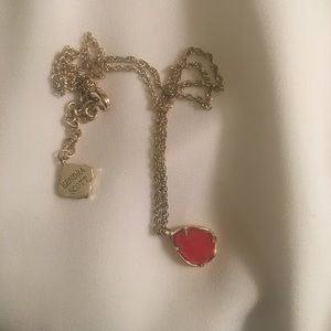 Kendra Scott July red birthstone necklace