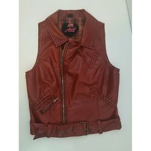 Red womens vest the brand is Jack by BB Dakota