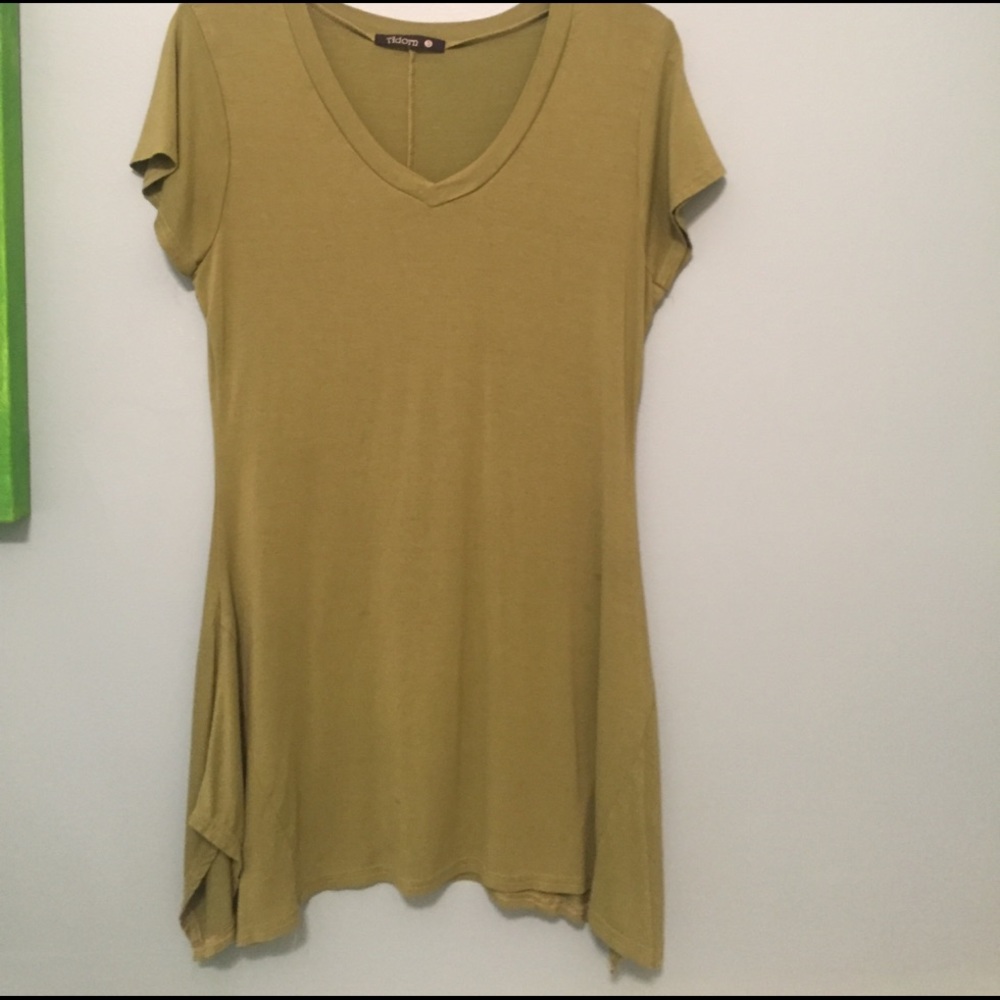 Moss green tunic