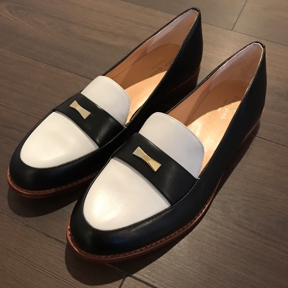 kate spade black loafers