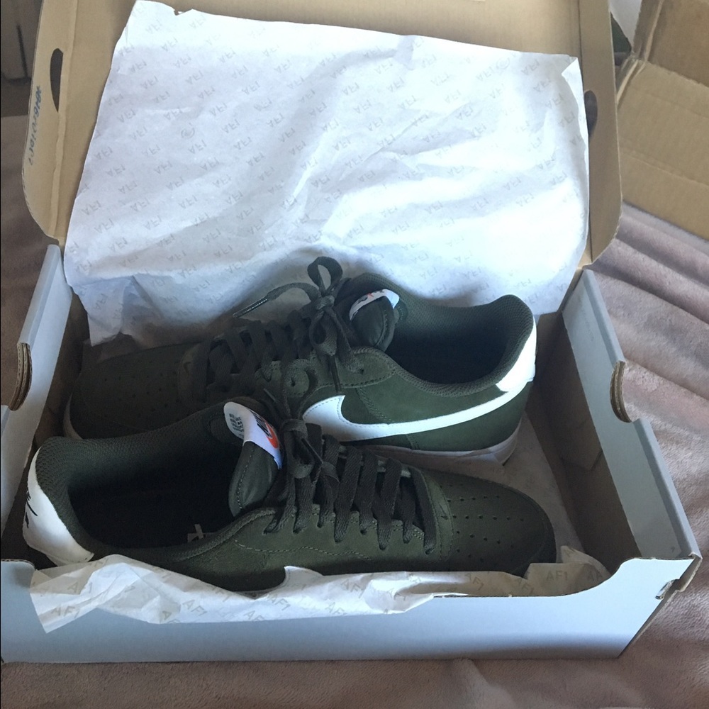 Olive Nike Air Force ones