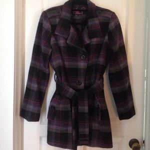 Plaid Jacket Pea Coat