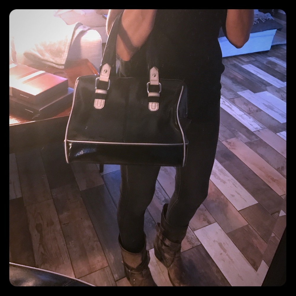 Calvin Klein black leather bag