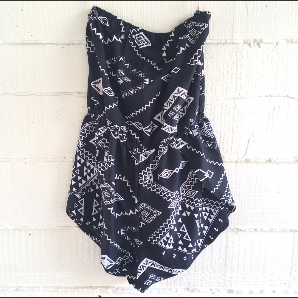 True Destiny Black/ White Romper