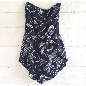 True Destiny Black/ White Romper