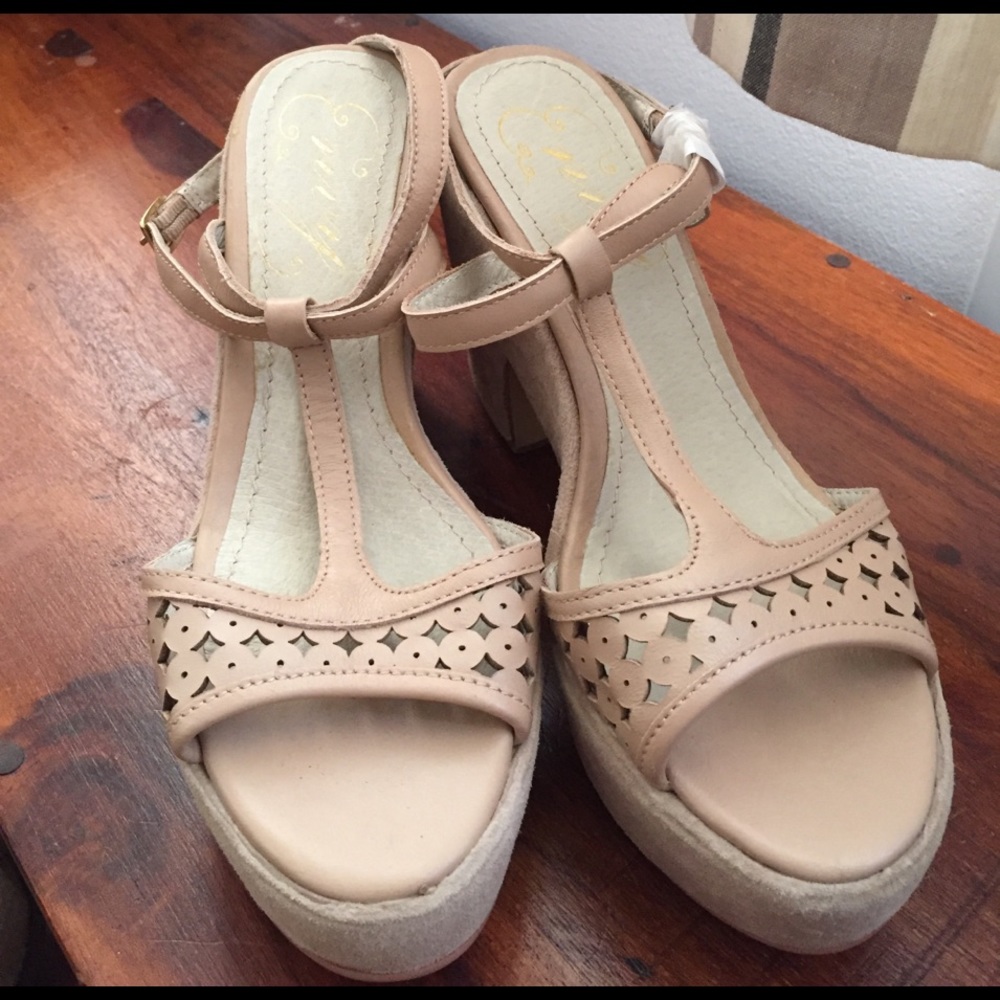 Beige leather Sandals