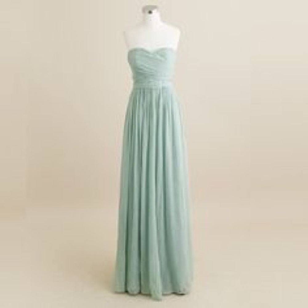 Prom Dress. Size 2. J Crew Arabelle In Seafoam