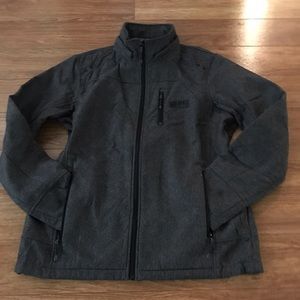 Men's BKE SPORT Black/Gray Lined Wool Coat