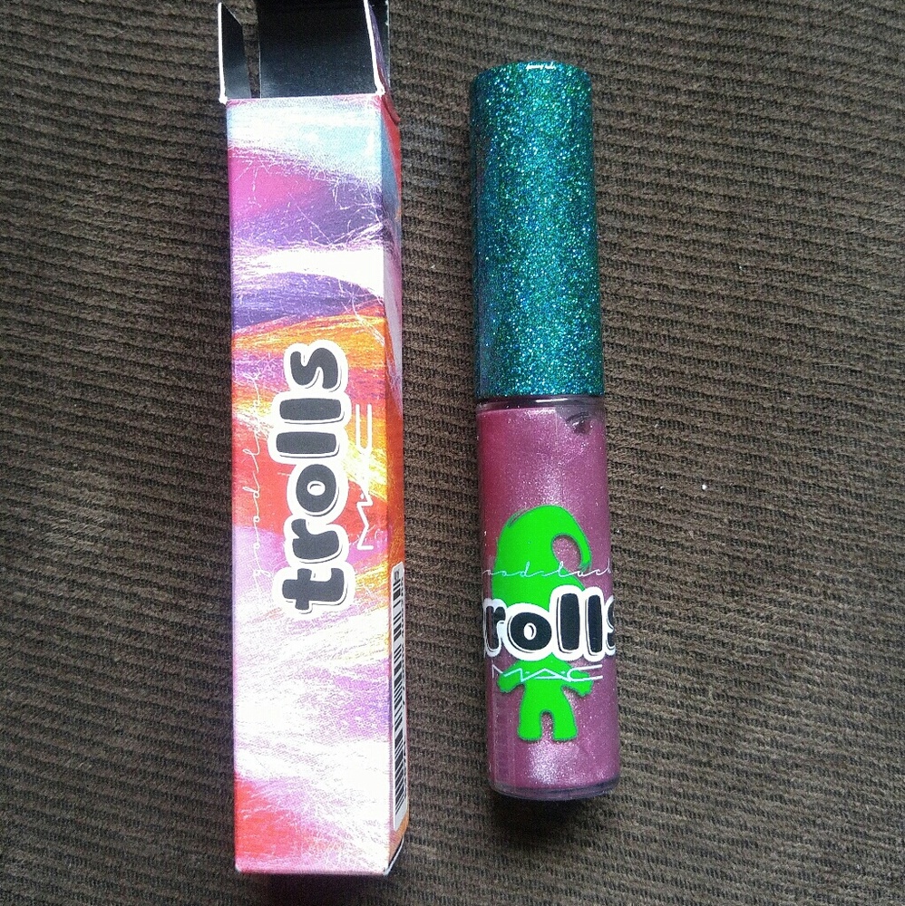 MAC Trolls lipglass Glitter Grunge
