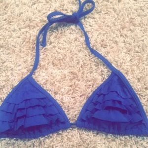 Blue Abercrombie bikini top size small
