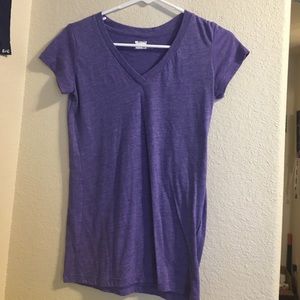 Active purple v-neck