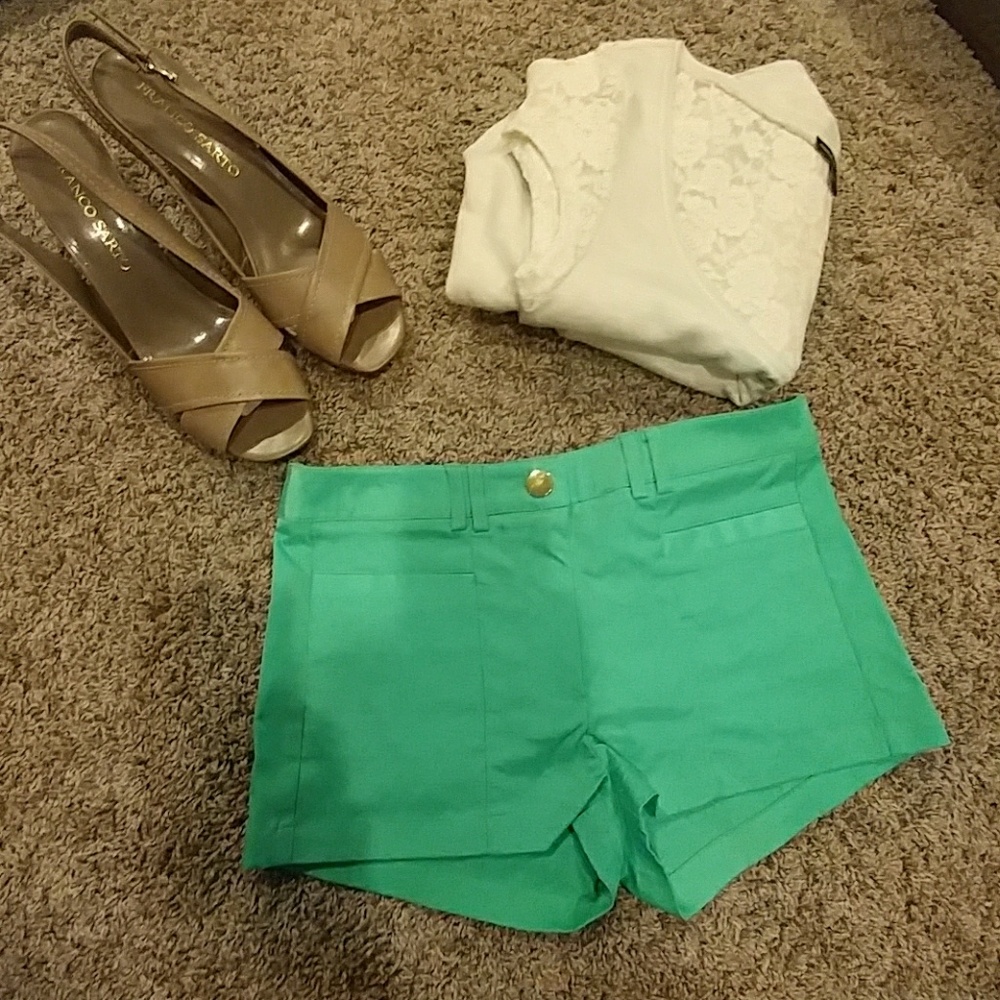 { H&M } Polyester Shimmer Shorts