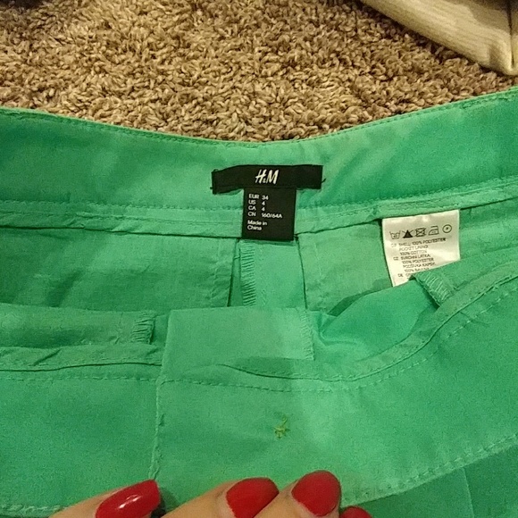 { H&M } Polyester Shimmer Shorts - Picture 3 of 8