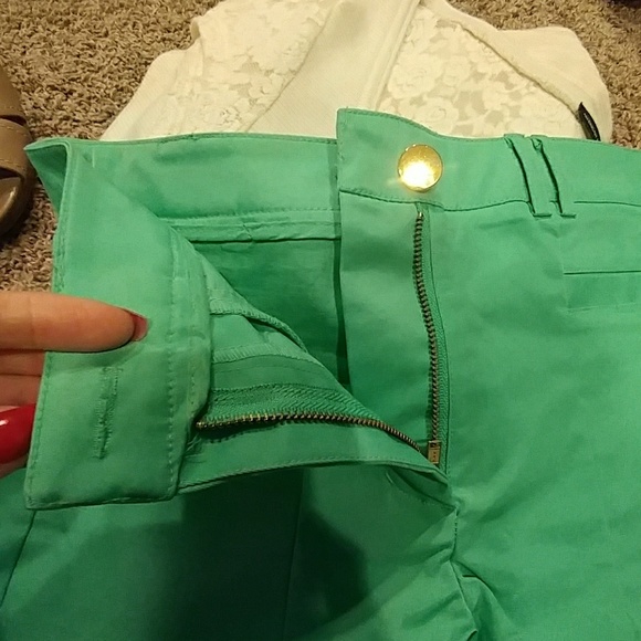 { H&M } Polyester Shimmer Shorts - Picture 6 of 8