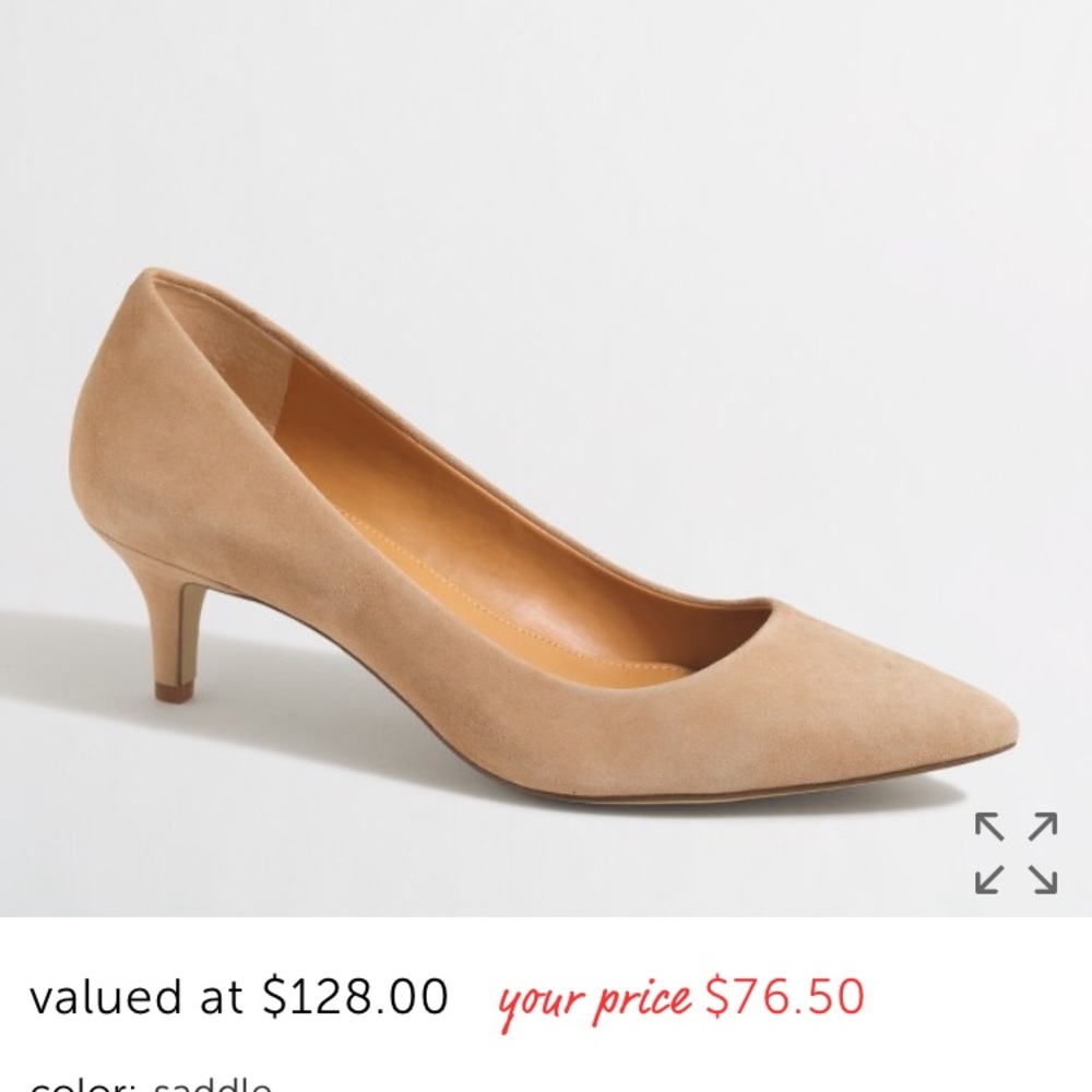 J Crew (Factory Produced) Soft Pink Kitten Heels