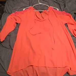 Coral blouse