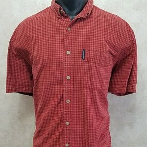 Abercrombie and Fitch Outdoor Mens Large Red Plaid