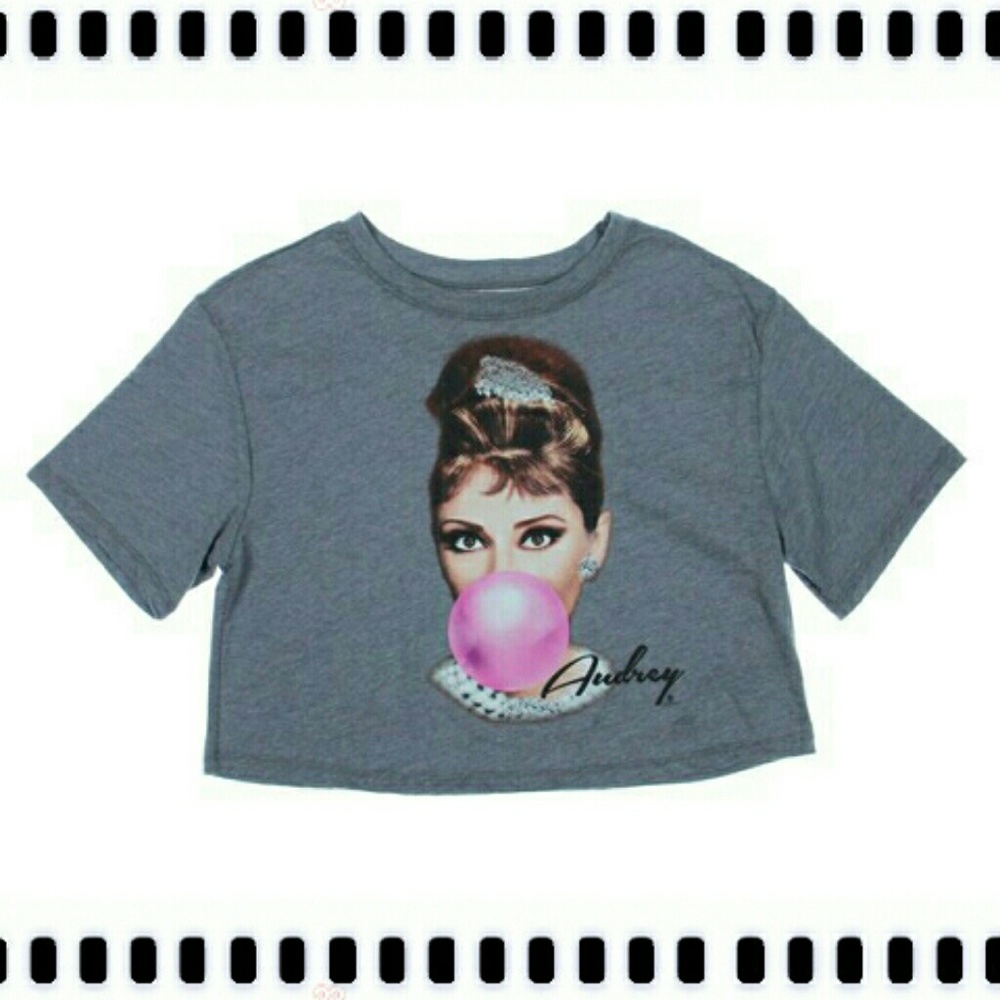 Breakfast at Tiffany's Crop Top - GIFTED-GIFTED - Picture 1 of 2