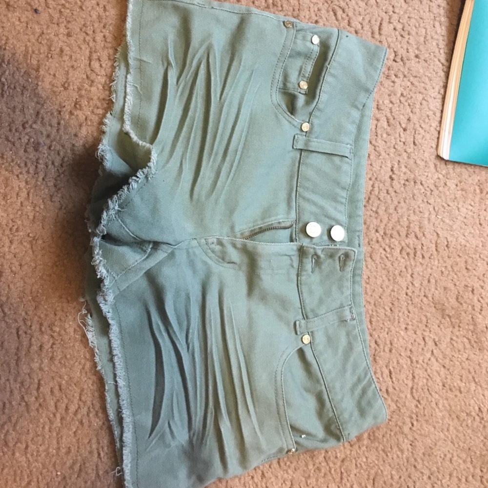 Army green Jean shorts