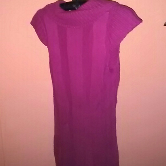 Fuschia sweater dress - Picture 2 of 2