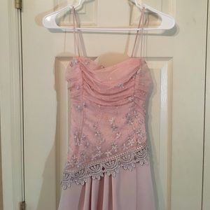 Beautiful pink prom dress