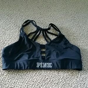 Victoria's Secret pink strappy bra.