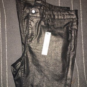 Metaphor metallic pants