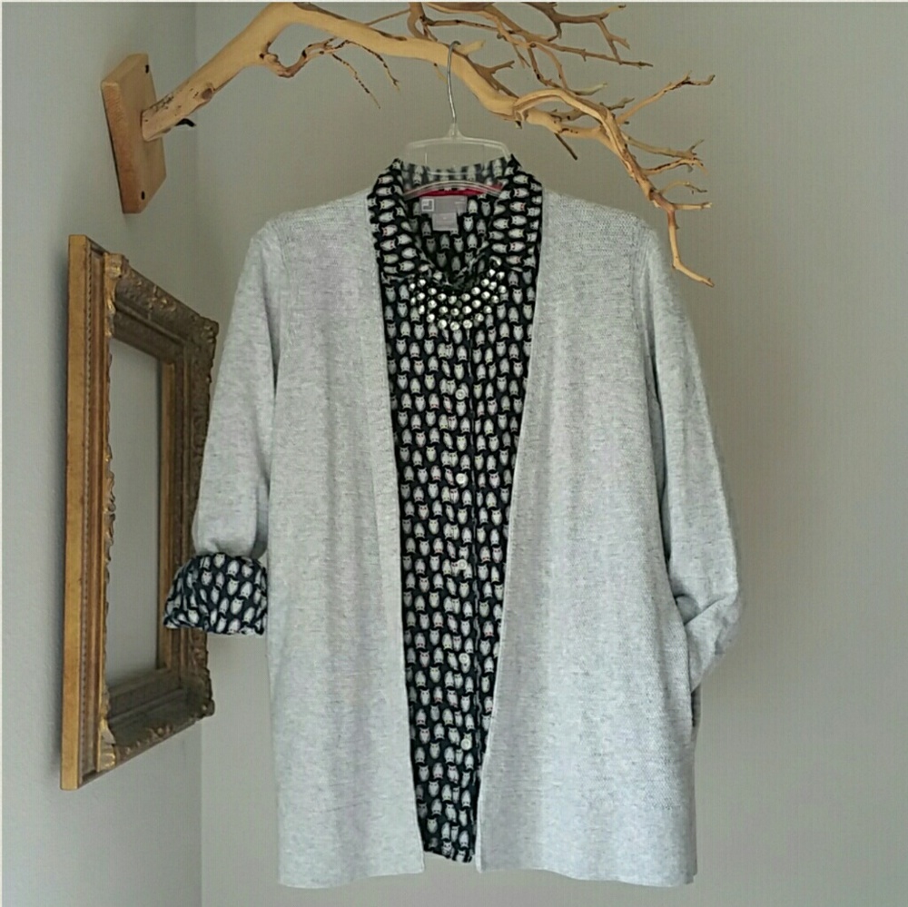 Ann Taylor LOFT Open Front Cardigan - Picture 1 of 6