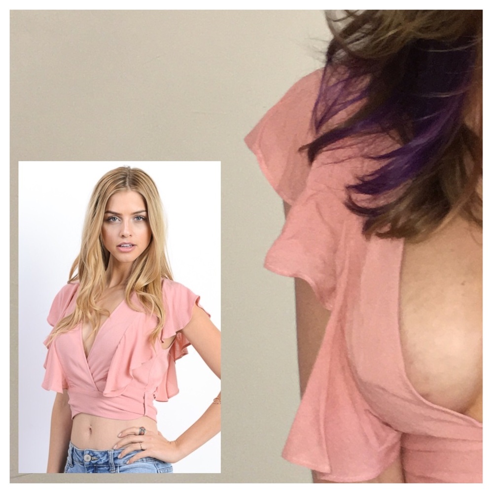 SOLD OUT •Dreamy Pomegranate Mauve Vacation Ruffle
