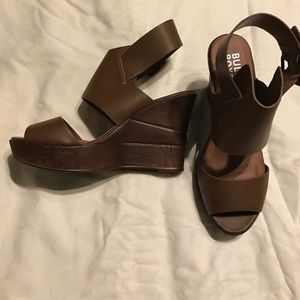 Wedge Heel brown sandals